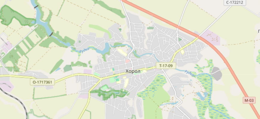 Мапа міста Хорол