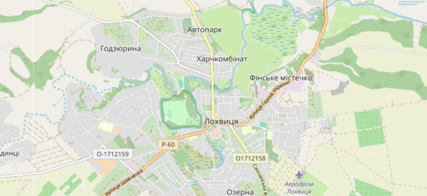 Мапа міста Лохвиця